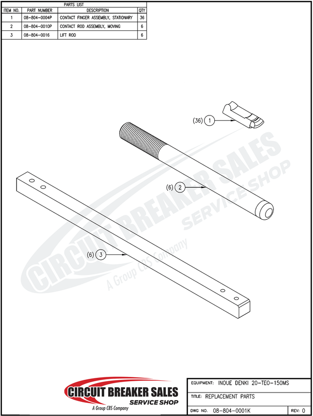Inoue Denki 20 Teo 150 ms Lift Rod - Primary image