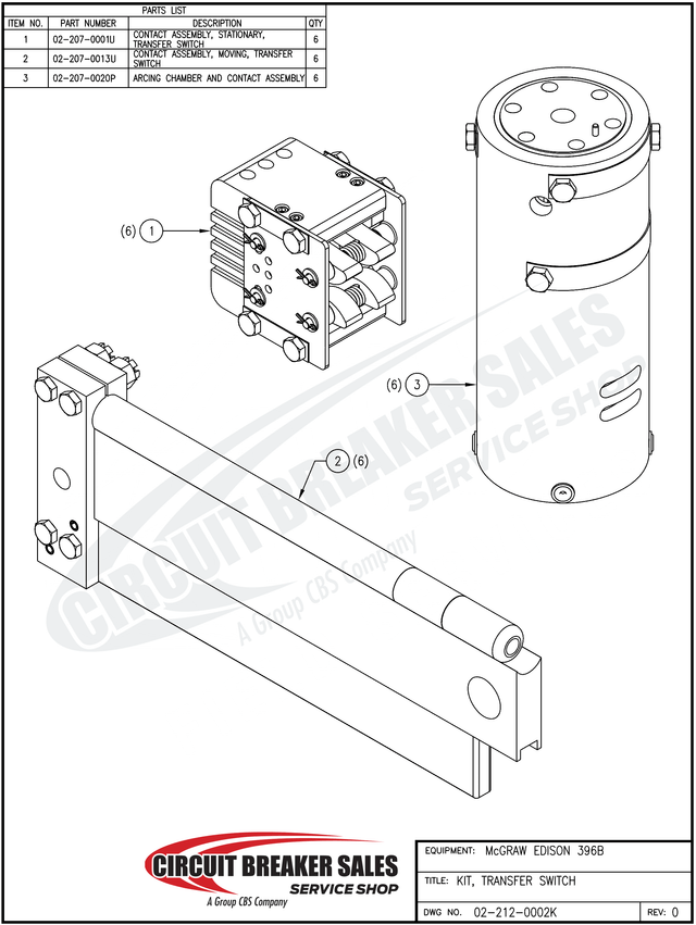 Mcgraw Edison 396 Series Kit Transfer Switch - Primary image