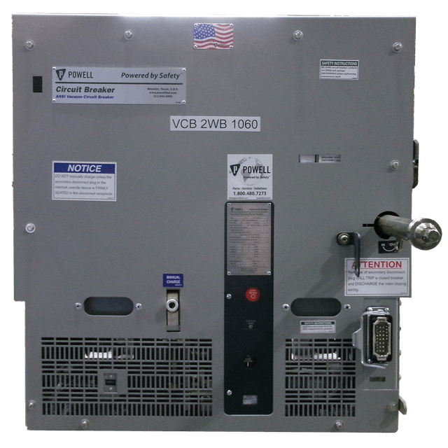 Powell 15 pv50 cdrx 4 Circuit Breaker - Front view