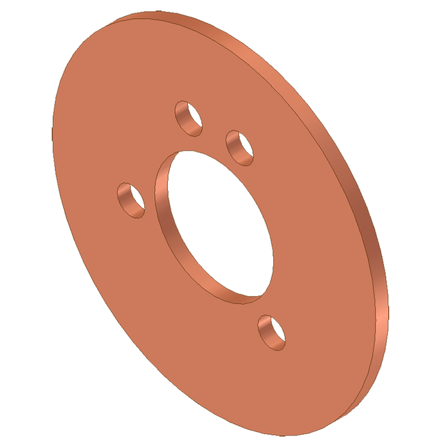 Westinghouse Uvt 1000 Amp Series Collector Ring 5388 d22 h07 - Primary image